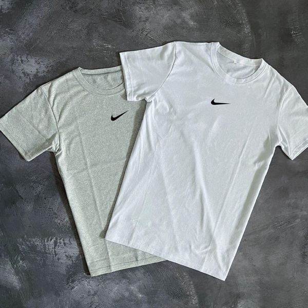 Мужская футболка Nike 2шт черная и белая хлопковая Тенниска Найк Мой-13|Intr-1592389926 (коп4) фото