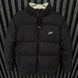 Мужская зимняя двухсторонняя куртка Nike Big Swoosh на меху черная Пуховик Найк без капюшона Хар-485 1 фото 7