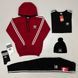 Мужской зимний спортивный костюм Adidas 4в1 черный Комплект Адидас Костюм Футболка Шапка Хар-380 фото 4