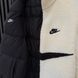 Мужская зимняя двухсторонняя куртка Nike Big Swoosh на меху черная Пуховик Найк без капюшона Хар-485 1 фото 9