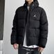 Чоловіча зимова куртка Jordan чорна з капюшоном Пуховик Джордан Rap-RD281 фото 2