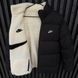 Мужская зимняя двухсторонняя куртка Nike Big Swoosh на меху черная Пуховик Найк без капюшона Хар-485 1 фото 10