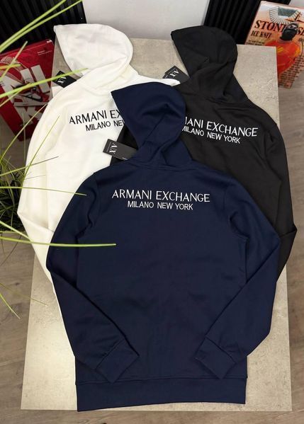 Чоловіча зіп-худі Armani Exchange синя Hub-213 фото