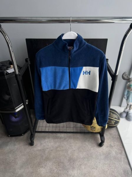 Мужская флисовая кофта Helly Hansen на молнии синяя Флиска без капюшона Хелли Хансен Моло-4M4 фото