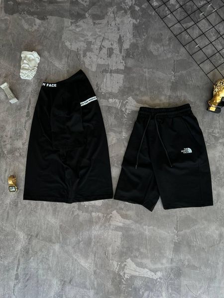 Чоловічий літній костюм The North Face Футболка Шорти чорний Комплект ТНФ Моло-T-NF4 фото