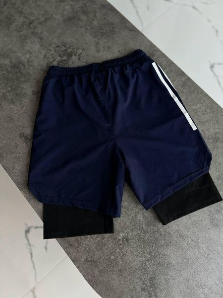 Мужские спортивные шорты Adidas синие для тренировок Адидас Моло-GH602 фото