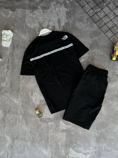 Чоловічий літній костюм The North Face Футболка Шорти чорний Комплект ТНФ Моло-T-NF4 фото
