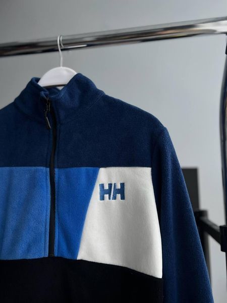 Мужская флисовая кофта Helly Hansen на молнии синяя Флиска без капюшона Хелли Хансен Моло-4M4 фото