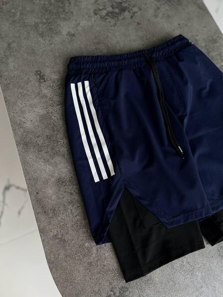 Мужские спортивные шорты Adidas синие для тренировок Адидас Моло-GH602 фото