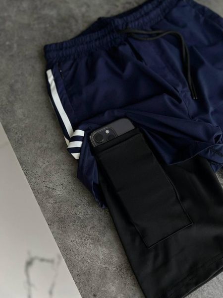 Мужские спортивные шорты Adidas синие для тренировок Адидас Моло-GH602 фото