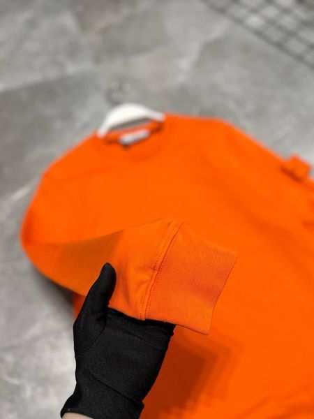 Чоловічий спортивний костюм Stone Island помаранчевий з патчем Комплект Стон Айленд Світшот Штани моло-Sto61 фото