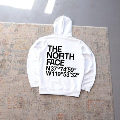 Чоловіче худі The North Face біле Толстовка ТНФ з капюшоном Ads-409 фото