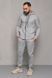 Мужской спортивный костюм с капюшоном на молнии серый Комплект Худи Штаны Intr-1598613817 фото 1