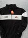 Мужская кофта Ellesse без капюшона черная Олимпийка Элис на молнии Хар-580 фото 5