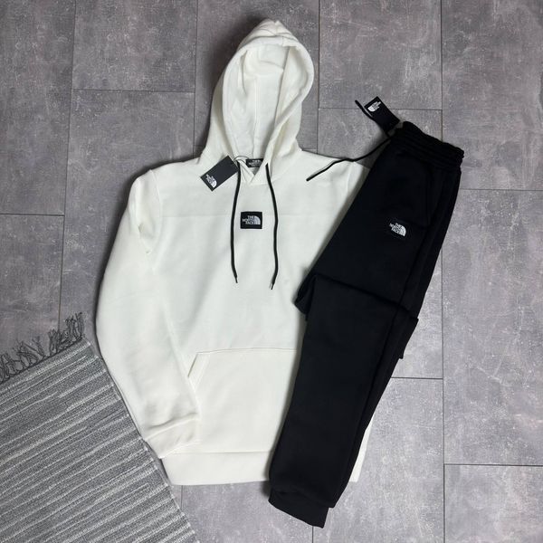 Мужской зимний спортивный костюм The North Face серый с черным Комплект ТНФ Ads-60 фото