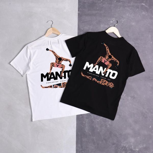Чоловіча футболка Manto Stomp чорна бавовняна Теніска Манто Стомп Ads-289 фото