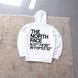 Мужское худи The North Face с принтом белое Толстовка ТНФ с капюшоном Ads-409 фото 1