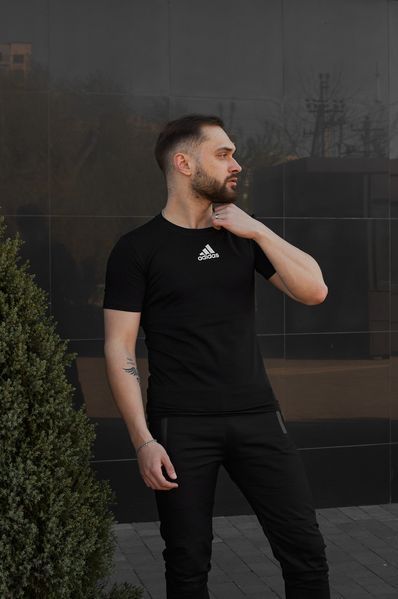 Мужская футболка Adidas черная Тенниска Адидас Intr-1660923238 фото