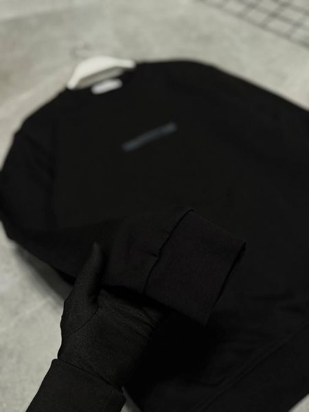 Мужской свитшот Calvin Klein черный Кофта Кельвин Кляйн без капюшона Моло-780-13 фото