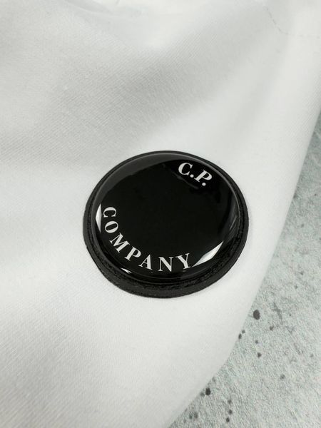 Чоловічий спортивний костюм C.P Company білий з чорним Комплект С.П. Компані Кофта Штани Хар-593 фото