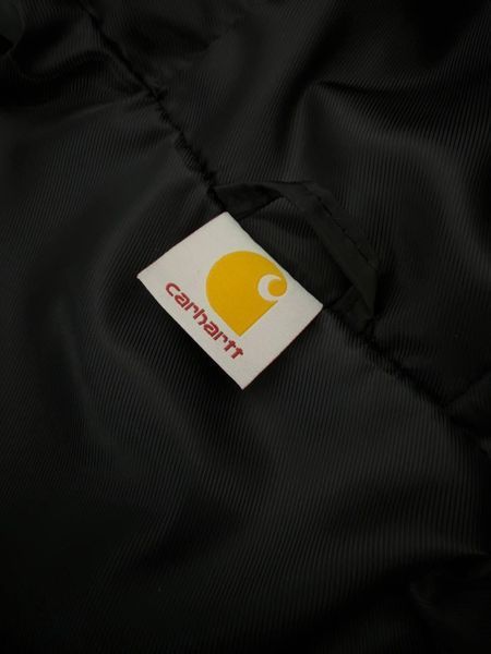 Мужская куртка Carhartt черная Куртка Кархарт легкая с капюшоном Хар-681 фото