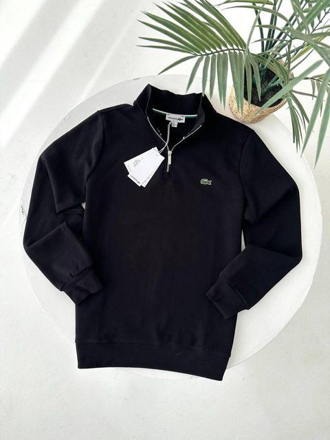 Чоловічий світшот Lacoste чорний Cas-70 (коп1) фото