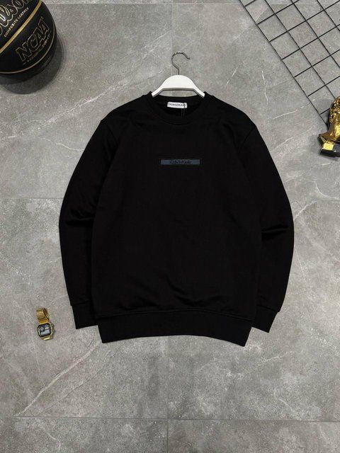 Мужской свитшот Calvin Klein черный Кофта Кельвин Кляйн без капюшона Моло-780-13 фото