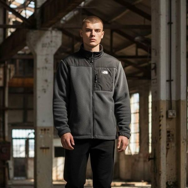 Чоловічий зимовий спортивний костюм The North Face темно-сірий флісовий Комплект Зе Норт Фейс плюшевий Will-Т0096 фото