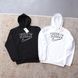 Мужской спортивный костюм Nike черно-белый с капюшоном Комплект Худи Штаны Найк весенний осенний Ads-622 фото 3