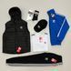Мужской костюм Adidas 6в1 черный Комплект Адидас Жилетка Кофта Штаны Футболка Мой-52 фото 3