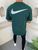 Чоловіча оверсайз футболка Nike зелена Найк з рефлективним лого Моло-4085 фото
