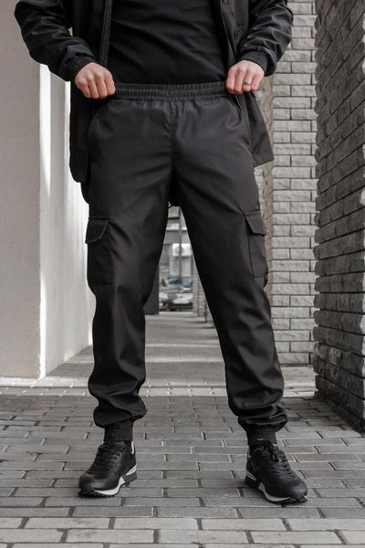 Чоловічі штани SoftShell чорні Брюки карго Софт Шелл Intr-1617528383 фото
