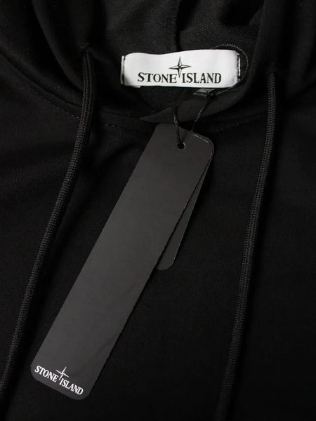 Мужское худи Stone Island белое с принтом Толстовка Стон Айленд с капюшоном Ads-405 фото