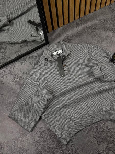 Мужской свитер Stone Island серый Will-SI10128 фото