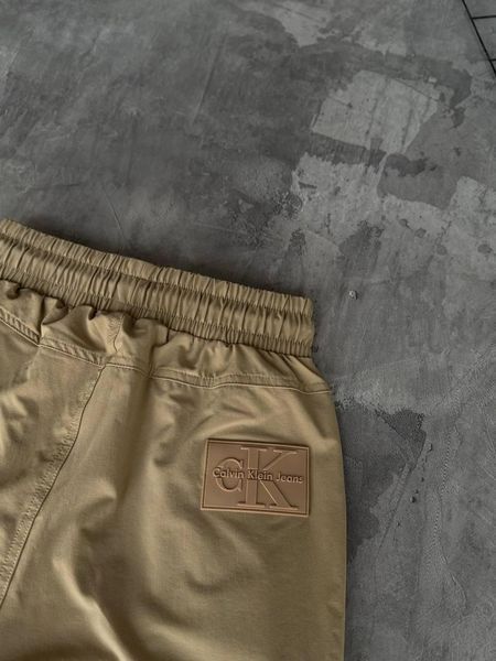 Чоловічі спортивні штани Calvin Klein карго бежеві Брюки Кельвін Кляйн Моло-KC-3 фото