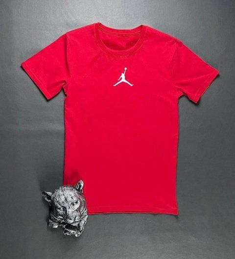 Чоловіча футболка Jordan червона бавовняна Джордан Own-45 фото