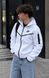Чоловіча демісезонна кофта зіп-худі Nike Tech Fleece біла Dej-3 фото 1