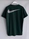 Чоловіча оверсайз футболка Nike зелена Найк з рефлективним лого Моло-4085 фото 4