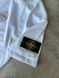 Мужской летний костюм Футболка Шорты Stone Island белый с бордовым Стон Айленд Моло-67-10 фото 4