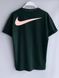 Чоловіча оверсайз футболка Nike зелена Найк з рефлективним лого Моло-4085 фото 6
