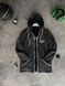 Мужская ветровка Nike темно-серая с белым Куртка Найк из плащевки Моло-TS24 фото 2