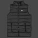 Чоловіча жилетка Nike чорна без капюшона Безрукавка Найк з плащової тканини Мой-15 1 фото 2