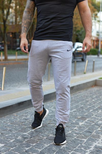 Мужские спортивные штаны Nike серые Брюки Найк на резинке Intr-1589888886 фото