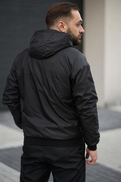 Мужская ветровка Nike черная Куртка Найк с капюшоном Intr-1590476441 фото