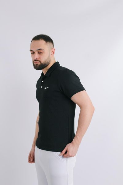 Чоловіча футболка Поло Nike чорна Теніска Найк Intr-1590528090 фото