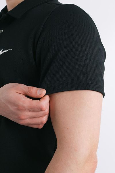 Чоловіча футболка Поло Nike чорна Теніска Найк Intr-1590528090 фото