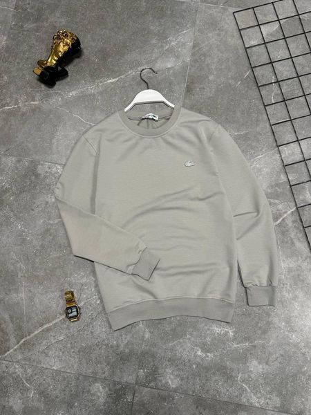 Чоловічий світшот Lacoste сірий Кофта Лакост без капюшона Моло-LC41 фото