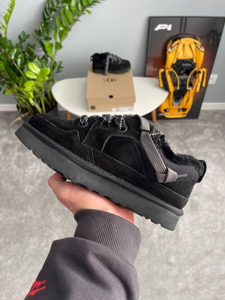 Женские зимние кроссовки UGG Lo Lowmel Sneaker черные Las-1780 фото