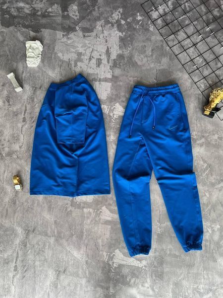 Мужской летний костюм Nike Футболка Штаны синий Комплект Найк Моло-110-83 фото