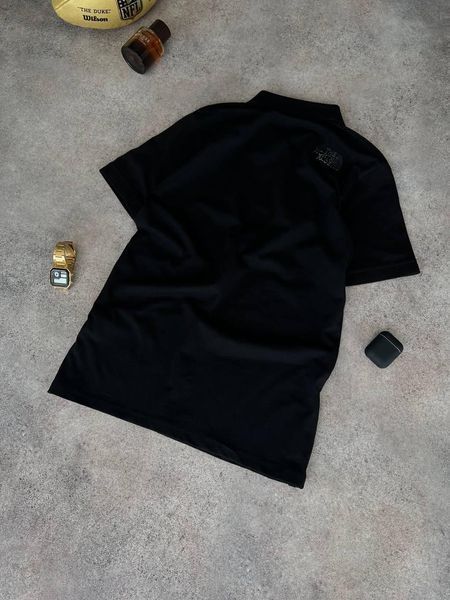 Мужская футболка Поло The North Face черная Тенниска ТНФ Моло-71-1 фото